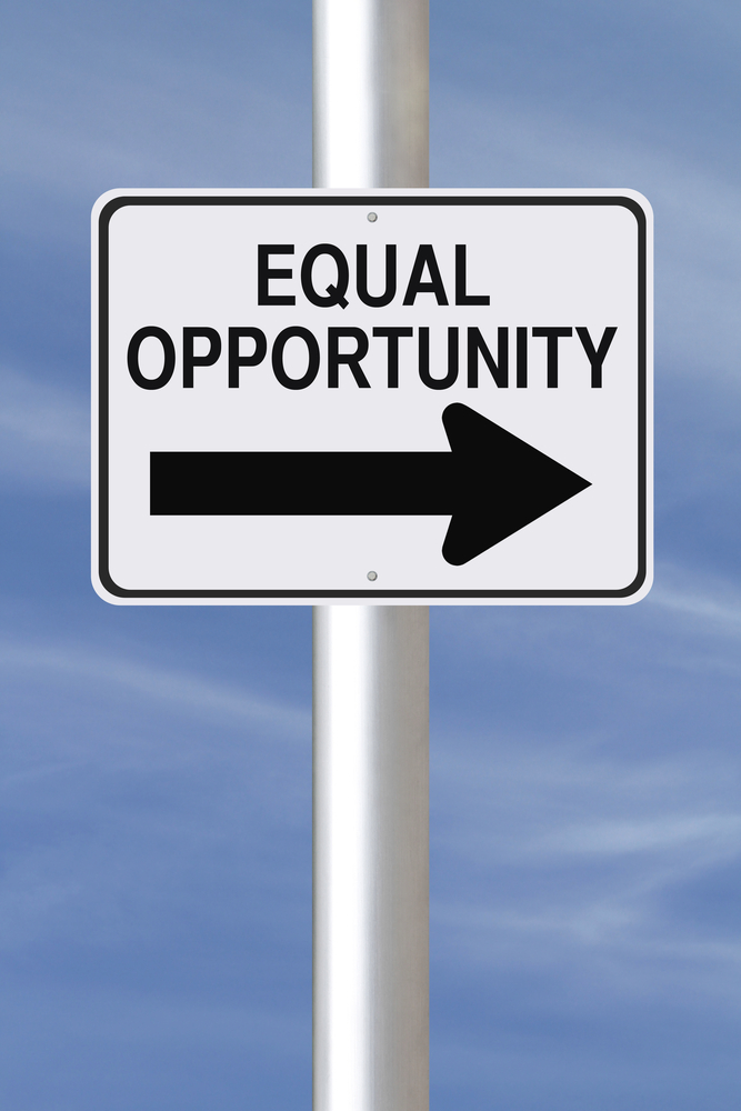 road sign stating equal opportu