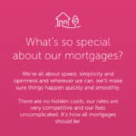Screenshot answering 'What's so special about our mortgages'