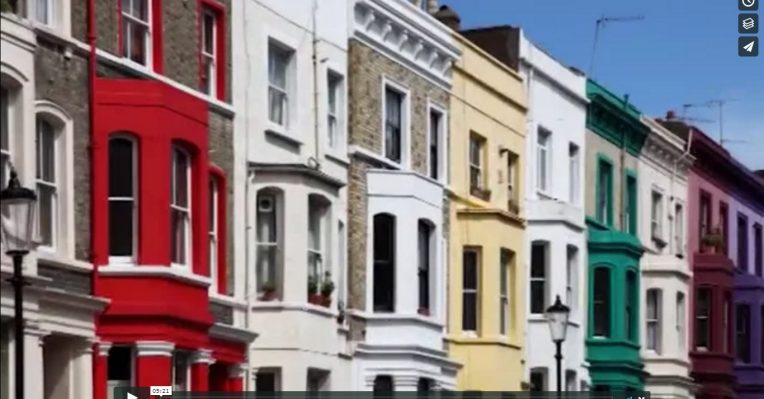 multicoloured London housing pic