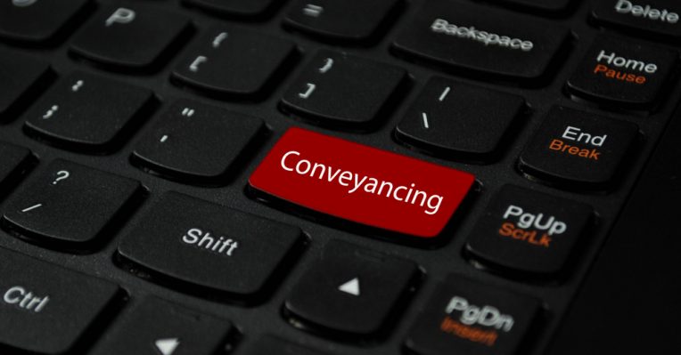 an image of a button reading 'conveyancing' to denote a story about Sortrefer