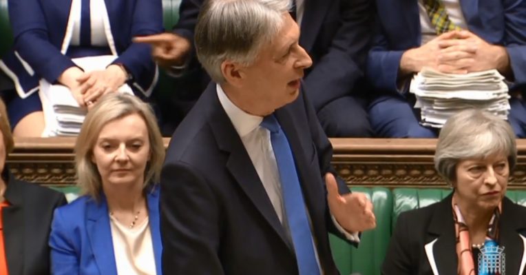 headshot of Hammond in Commons Spring Statement 2018