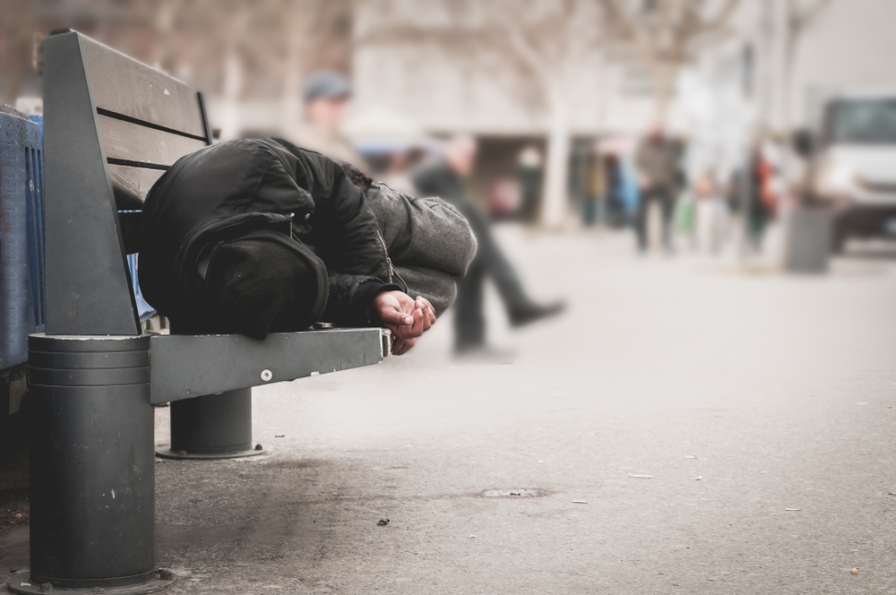 homeless man