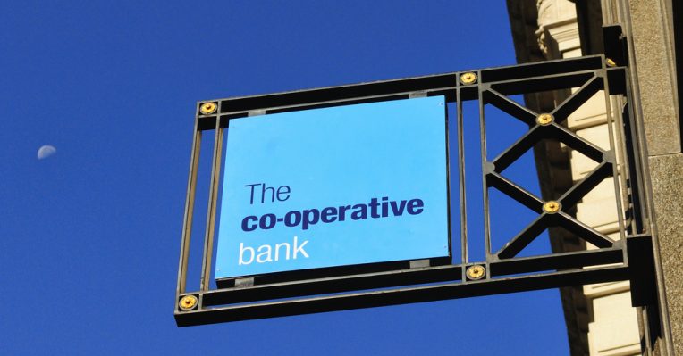 the sign of a co-operative bank branch