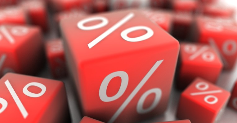 die with percentage signs to denote a story about fixed rates