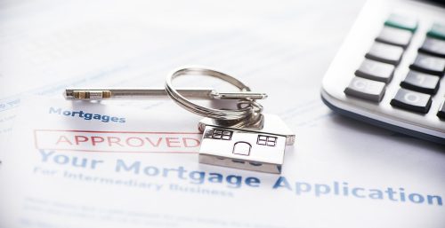 an image of house keys to denote a story about mortgage approvals