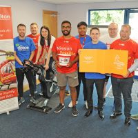 Tipton and Coseley staff take up cycle charity challenge for Midlands Air Ambulance