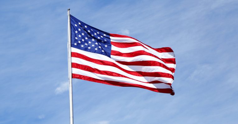 an image of the US flag to denote a story about the US mortgage market