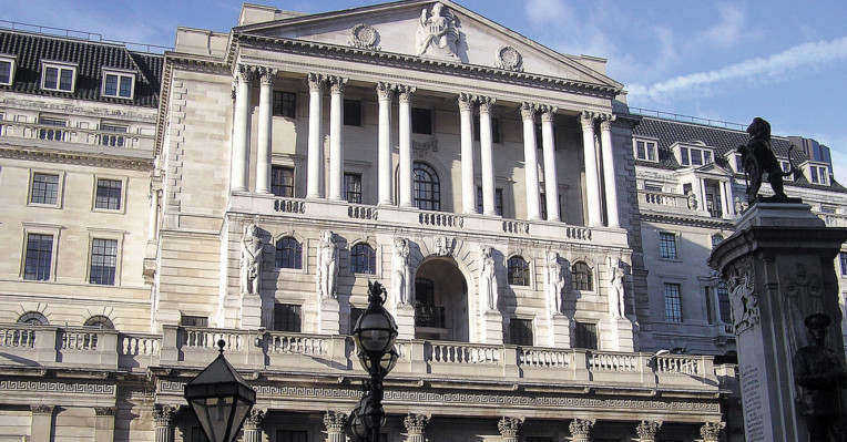front of the Bank of England