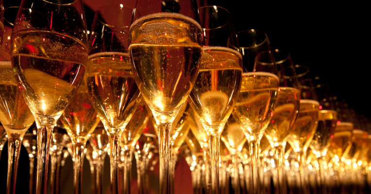 an image of champagne glasses to denote a story about the winners of the British Specialist Lending Awards