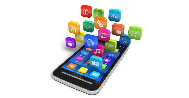 Colourful mobile software image