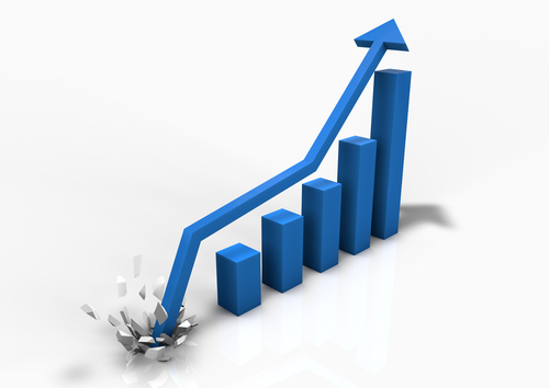 an image signifying a bar graph with a positive trend to denote a story about Kseye's max loan size